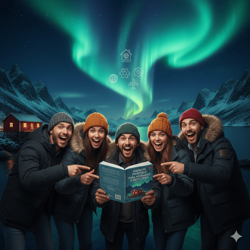 Manual práctico para mudarse a Noruega: guía paso a paso para vivir y&nbsp;trabajar